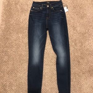 7 for all mankind ankle skinny jeans